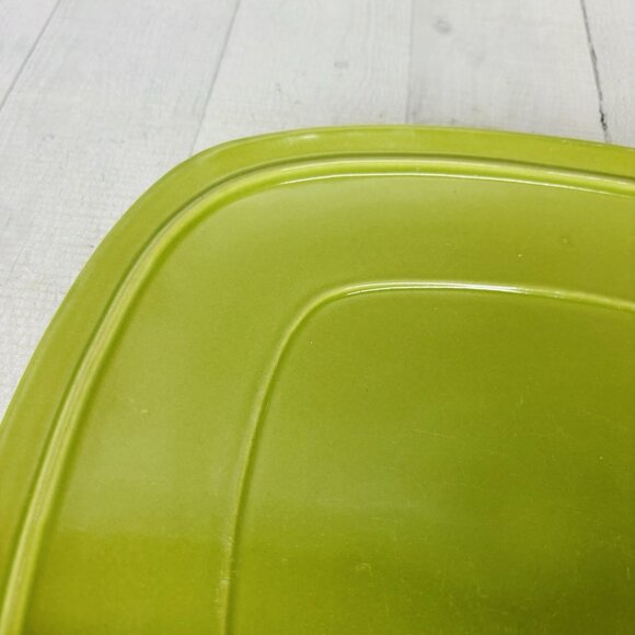 Home Trends CANOPY PEA POD Green Embossed Square Porcelain Dinner Plates Set 3 - Picture 10 of 16